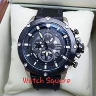 Jam Tangan Alexandre Christie Pria Original AC6416 Black Silver