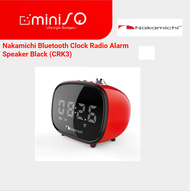 Nakamichi Bluetooth Clock Radio Alarm Speaker Black (CRK3)