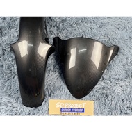 YAMAHA RXZ COMBO MUDGUARD DEPAN+VISOR CF