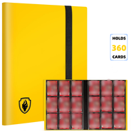 Trading Card Binder 9 Pockets Card Album Folder 360 Side Loading Pocket Binder for Yugioh MTG and Ot