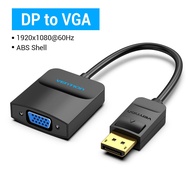 Vention Displayport to VGA Adapter DP 1080P Display Port Male to VGA Female Audio Converter for Proj