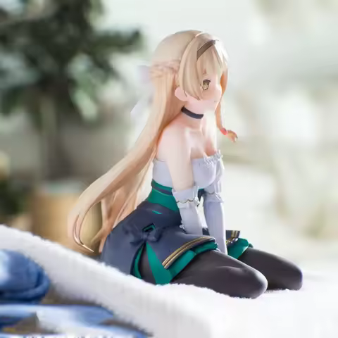 In Stock Klein Sitting Posture Girl Desktop Ornament Home Decoration Collection Gift