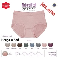 6pcs Sorex 15252 CD Women's Panties natural feel Size M - XXL