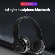 Bluetooth Headset Headphone P47 With Memory Card Install, Extreme Bass, Wireless Headset With Mic