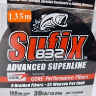 SUFIX 832 ADVANCED SUPERLINE 135M(150yrd) benang sufix 832