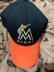 七八成新 二手 古著 MLB 邁阿密 馬林魚 老帽 棒球帽  cap 帽 帽子 @