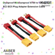 AMBER Plug Adapter Extension, Dustproof Moistureproof Soft Silicone XT60 to T Plug,  10 Styles Trx E