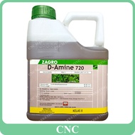 Zagro D-Amine 720 4L Racun Rumpai 2,4-D-dimethylammonium 60% Insecticide Rumput Pait Akar Ruas Ruas 