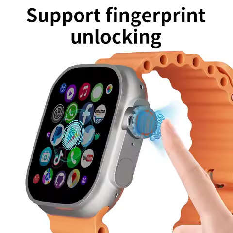 DW100 Pro+ Smart Watch Men WIFI Touch ID NFC Smartwatch With Rotating Camera Fingerprint unlock touc