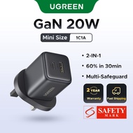 【Nexode】UGREEN 45W/30W/20W GaN Charger USB-C/USB-A 2/3 Ports Charger Nexode GaN Fast Charger USB-C P