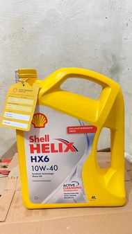 Oli Mesin Mobil Shell Helix Hx6 10W-40 4L barcode tembus ORI