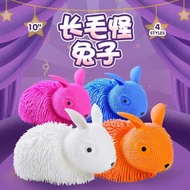 Direct Supply Flashing Fur Ball Animal Park Squeeze Vent Ground Push Night Market Stalls Children Lu