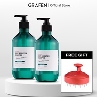 [GRAFEN] Root Booster Shampoo 500ml x2 + [Free Gift] Edge Finger [Anti-Hair Loss, Scalp Massager]