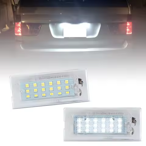 2Pcs For BMW X5 E53 1999-2006 X3 E83 2003-2010 White LED Number License Plate Light