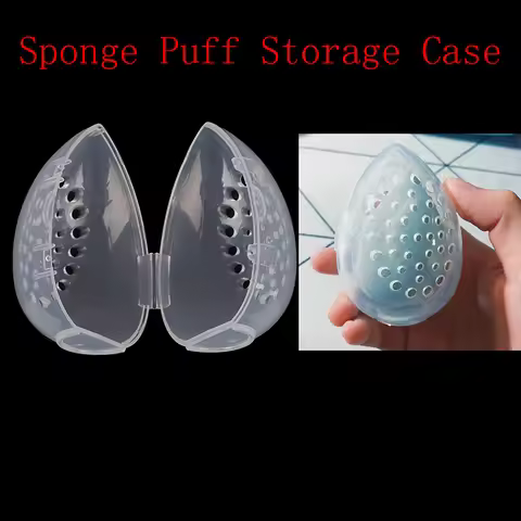 【1Pc Plastic Makeup Sponge Holder Beauty Sponge Make Up Puff Case Beauty Sponge Holder Makeup Travel