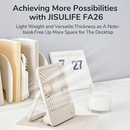 JISULIFE Desk Fan Battery Rechargeable, 4500mAh 180°Foldable Portable Personal Fan,4 Speeds Adjustab
