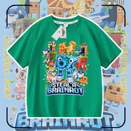 [N1ne] Various Games Steal a Brainrot No. 67 Steal Brain Red Mountains Sea Classic Short-Sleeved T-S