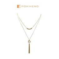 Poh Heng Jewellery 22K Freestyle Necklace in Yellow Gold