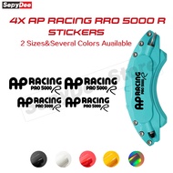 4x AP Racing 5000R Car Brake Caliper Sticker AP9440 9660 Decals Waterproof And High Temperature Resi