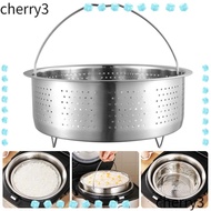 CHERRY3 Steaming Grid, Rice Pressure Cooker Insert Steamer Pot Food Steamer Basket, Multi-Function Anti-scald Steamer Cooking Accessories Stainless Steel Drain Basket Kitchen