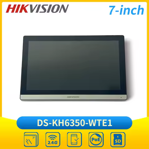 DS-KH6350-WTE1 Hikvision Vedio Intercom 7-inch IP Indoor Station WIFI Monitor Screen POE Wireless Do