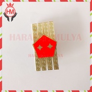 Civil Servant Rank Pin Badge, Ministry of Defense Monogram Brooch Pin, Rank Pin - harapan Mulya