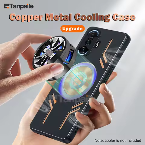 Magnetic Cooling Phone Case For Redmi K40 Gaming K50 K60 Pro Ultra K40S POCO F4 GT F3 F5 PRO Copper 
