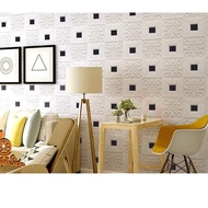 wallpaper dinding foam plafon 3D ukuran 70cm x 70cm harga tertera untuk 1 lembar