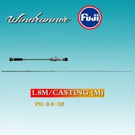 [Xiaojiee.] 【NYA】6ft/1.8M【PE1.5-3#/50-200g】fuji solid slow Jigging rod carbon fiber ultralight fishi