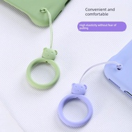 handphone chain phone chain Ring Buckle Liquid Silicone Colorful Cartoon Bear Phone