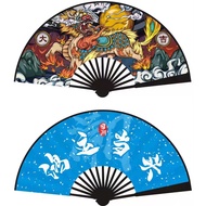 Bamboo Silk Cloth Fan 33cm Chinese hand held Fan
