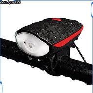 BOU 7588 Bike Lights Bike Light 3 Modes Super Bright Bike Light With Horn Waterproof Bike Front Light For Night Riding