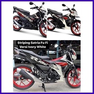 ⊙ ☇◑ ◝ Sgp Striping Sticker Decal Raider Fi Satria Fu Fi White Ivory 2020 2022
