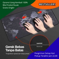 World Map Motif Gaming Mouse Pad Waterproof Anti-Slide Jumbo Smooth Surface Fast Precision For Setup