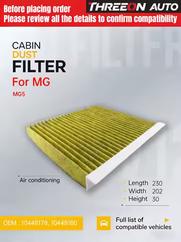 For MG 5 EV LONE RANGE 2021- INFINITY Q50L QX50 2.0 2.5 Activated Carbon Air Cabin Filter 10448178 B