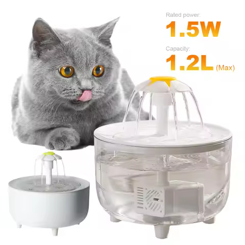 1200ml Automatic Cat Water Fountain Filter USB Cat Water Fountain Electric Mute Recirculate Filterin