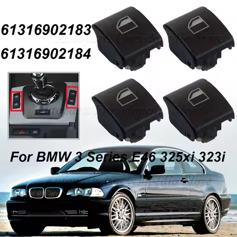 61316902184 Car Electric Window Switch Button For BMW 3 Series E46 325xi 323i 325i 328i 330i 330xi X