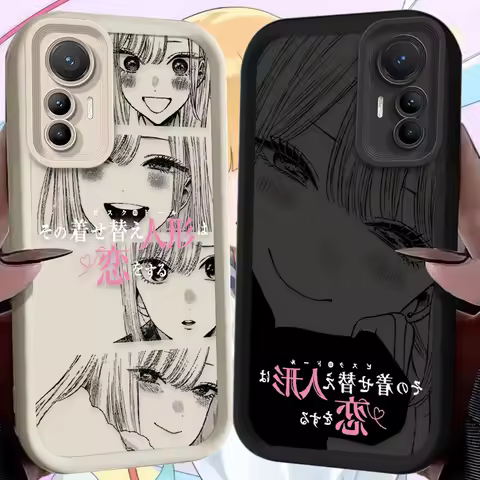 Lovely Kitagawa Marin Case For Xiaomi Poco X7 X6 X5 X3 NFC F7 F6 F5 F3 M7 M6 Pro 4G 5G Mi 12 11 Lite