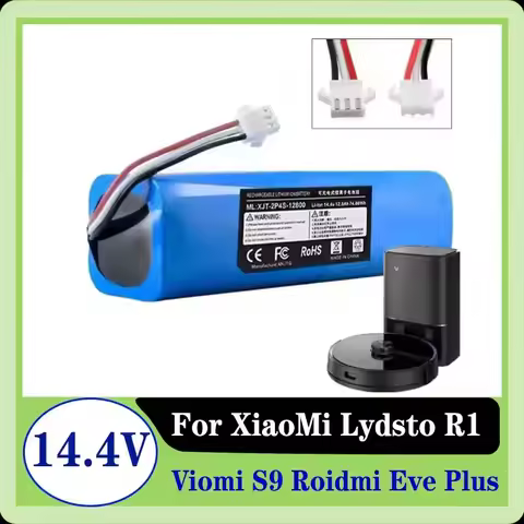 14.4V 12800mAh Replacement battery for Xiaomi Viomi S9/Viomi D800/Viomi Alpha UV/Viomi A1/Viomi Alph