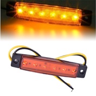 MEIK 1PC 12V 6Led รถบรรทุกด้านข้างไฟติดรถต่ำไฟ Led สำหรับรถพ่วงด้านหลังโคมไฟ