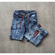 Men's SHORTS SNOW WASHING//PREMIUM JEANS FZ