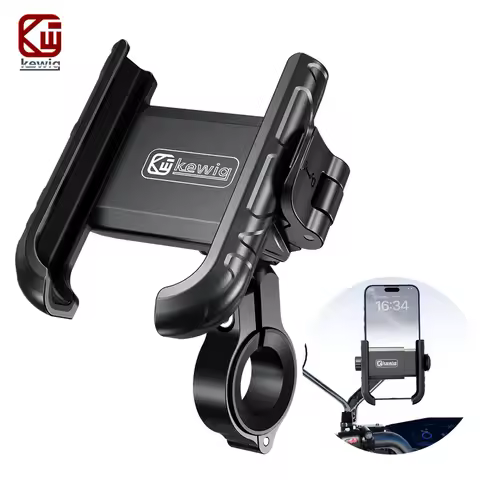 Motorcycle Phone Holder Camera Friendly 1s Lock Bike Handlebar Rearview Mirror Bicycle Phone Mount f