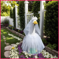 Porch Geese Outfits Porch Geese Wedding Accessories Outdoor Animal Sculpture Costume Dress Wedding D