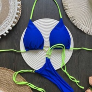 2025 new nylon solid color love bikini suit low waist strap fashion biquini