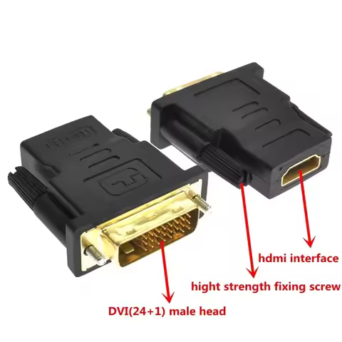 DVI 24+1 to HDMI Adapter Gold-plated HDMI to DVI Cable adapter Coupler DVI to HDMI Cable Converter F