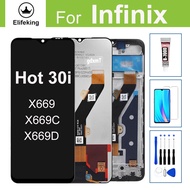 จอ LCD แบบดั้งเดิมสำหรับ Infinix X669C X669 30i ร้อน X669D หน้าจอสัมผัสประกอบ Digitizer Hot30i ชิ้นส