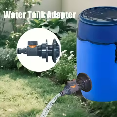 PVC/IBC 3/4 straight through valve+water tank joint quick installation rainwater collection connecti