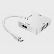 j5create Mini DP to 4K DP/4K HDMI/DVI/三合一螢幕顯示轉接器-JDA173