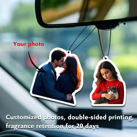 1pc/5pcs/10pcs Custom Car Air Freshener, Personalized Customization of Family, Friends and Pet Photo
