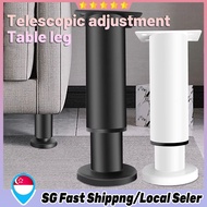 [SG In Stock]Metal Adjustable Furniture Cabinet Leg 8-42CM Height Telescopic Table Leg Sofa Leg Supp
